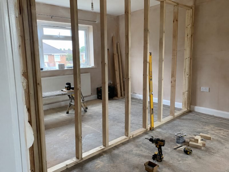 Stud Wall and Partition Carpentry services in Corby, Northamptonshire